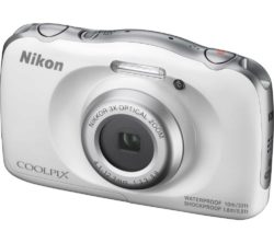 NIKON COOLPIX W100 Tough Compact Camera - White